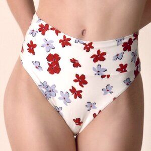 Mio Coral - Victoria Retro High Waist Bikini Bottom Coescha (NWT)